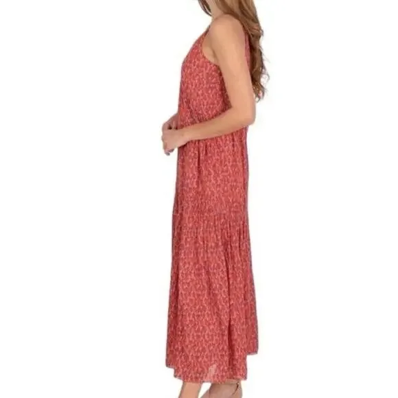 Joie Bondi Tea Rose Tiered Sleeveless Maxi Dress Womens Size XL NWT $248 - Picture 2 of 12